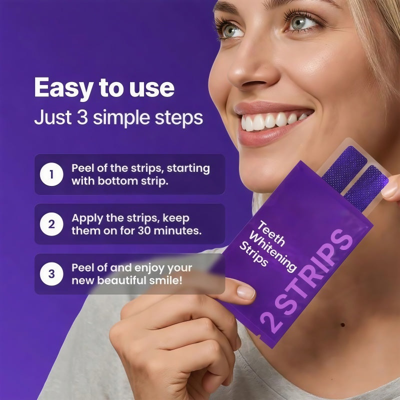Teeth Whitening Strips-A Brighter Smile Starts In Just 30 Minutes