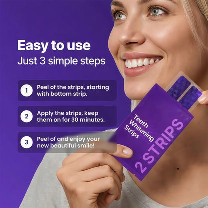Teeth Whitening Strips-A Brighter Smile Starts In Just 30 Minutes