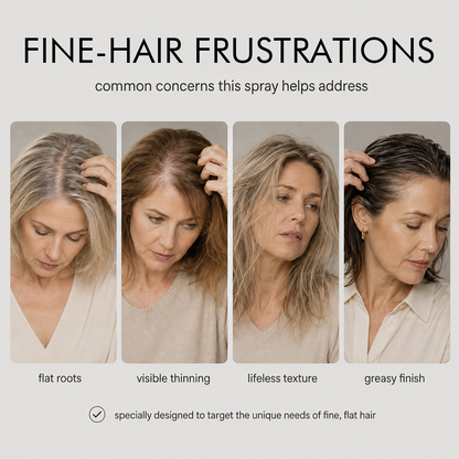 Fluffy Hair Shaping Spray Long Lasting Volumizing Mist with Peach Fragrance