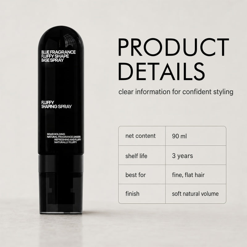 Fluffy Hair Shaping Spray Long Lasting Volumizing Mist with Peach Fragrance