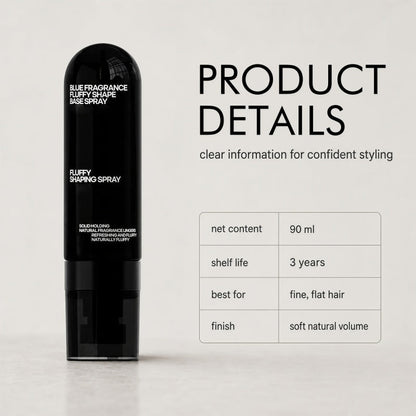 Fluffy Hair Shaping Spray Long Lasting Volumizing Mist with Peach Fragrance