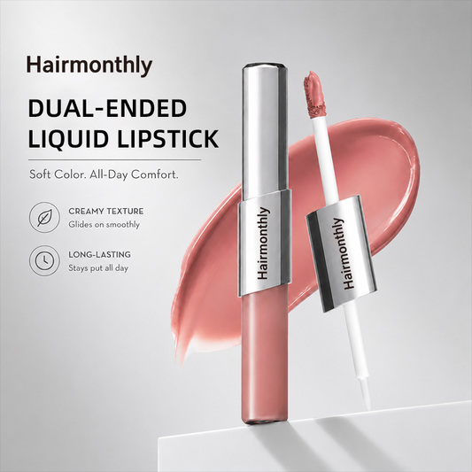 Perfect Twin Lip — Dual-Ended Liquid Lipstick with Velvet Matte Color and Glossy Shine