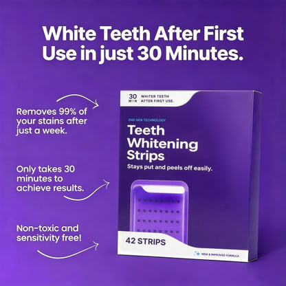 Teeth Whitening Strips-A Brighter Smile Starts In Just 30 Minutes