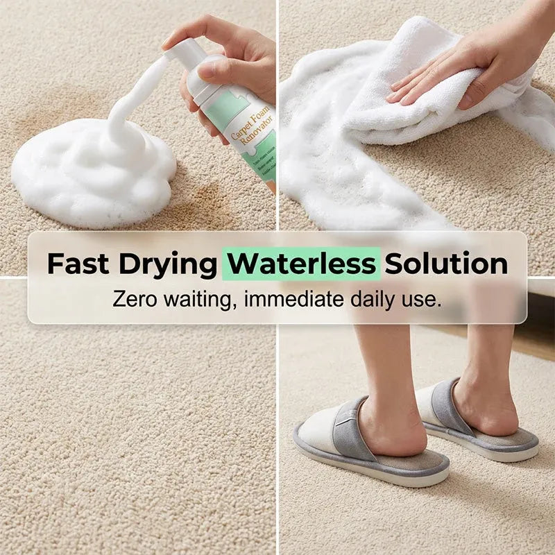 No-Rinse Carpet & Upholstery Stain Remover with Towel