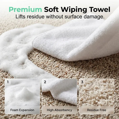 No-Rinse Carpet & Upholstery Stain Remover with Towel